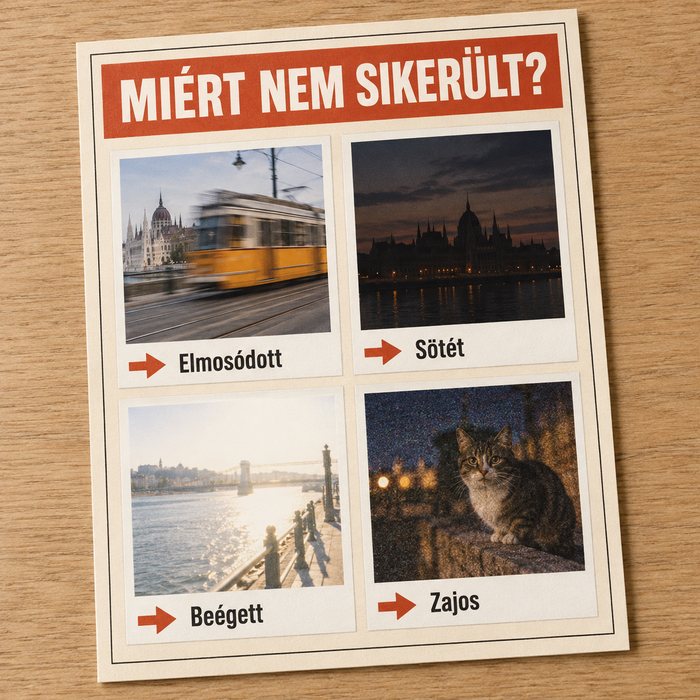 Miért nem sikerült a fotó?