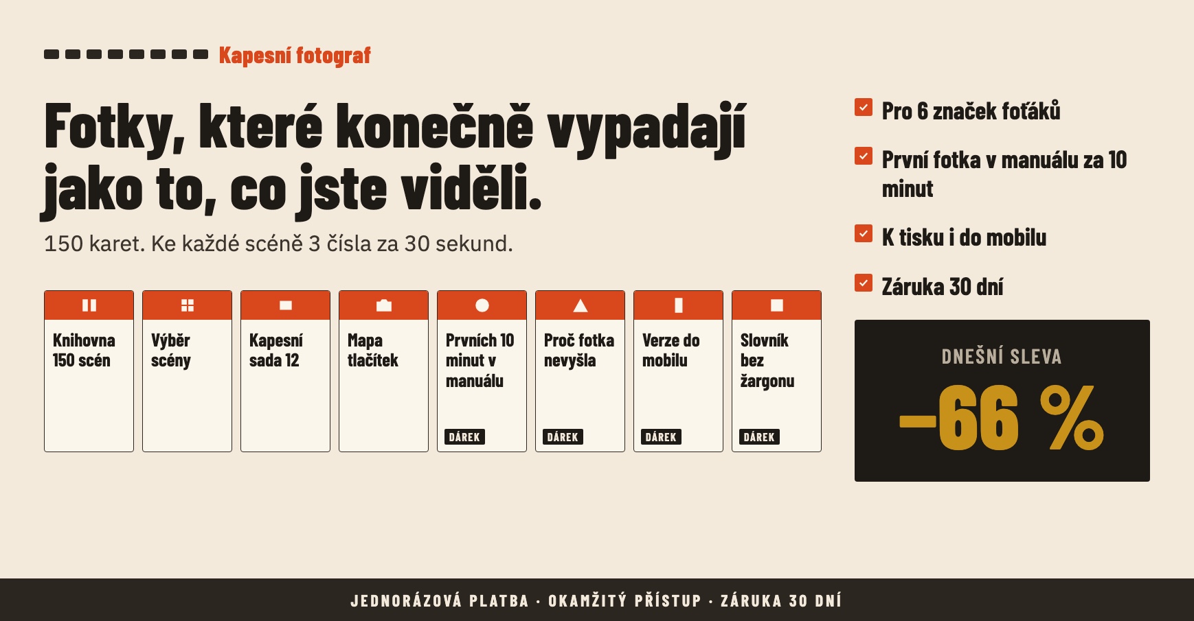150 karet · 3 čísla pro každou scénu