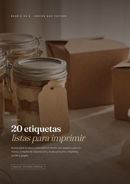 Bono 2 · 20 etiquetas para imprimir